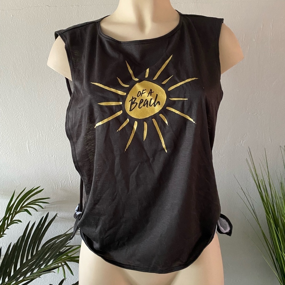 Stone Cold Fox 2 tanks Son of a Beach (Side Tie Tank) and  Wanna Bake Out XS - Picture 2 of 8
